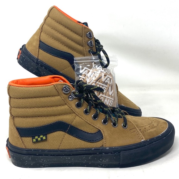 Vans Other - VANS Skate Sk8-Hi Outdoor Brown Shoes Nubuck Canvas Sneakers Men's VN0A5FCCY49